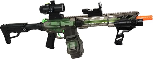 Miniatura 8 de Pistola eléctrica grande de bolas de gel, kit completo, pistola eléctrica de salpicaduras en verde transparente, juguete para exteriores para