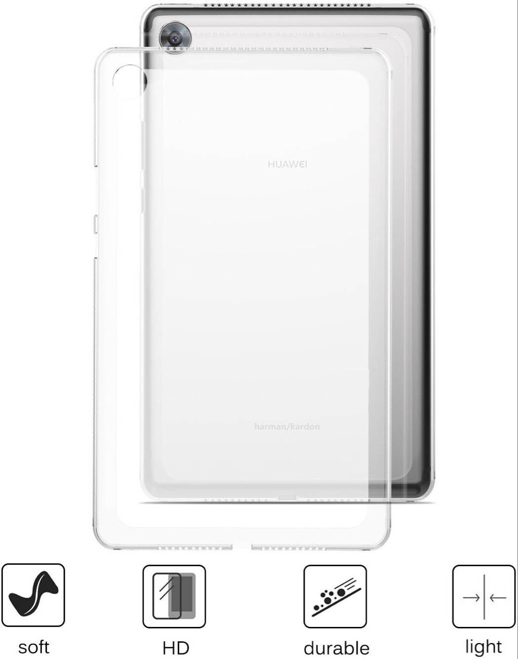Amazon | PCATEC HUAWEI MediaPad M5 8.4 ソフトケース (TPU) 半透明