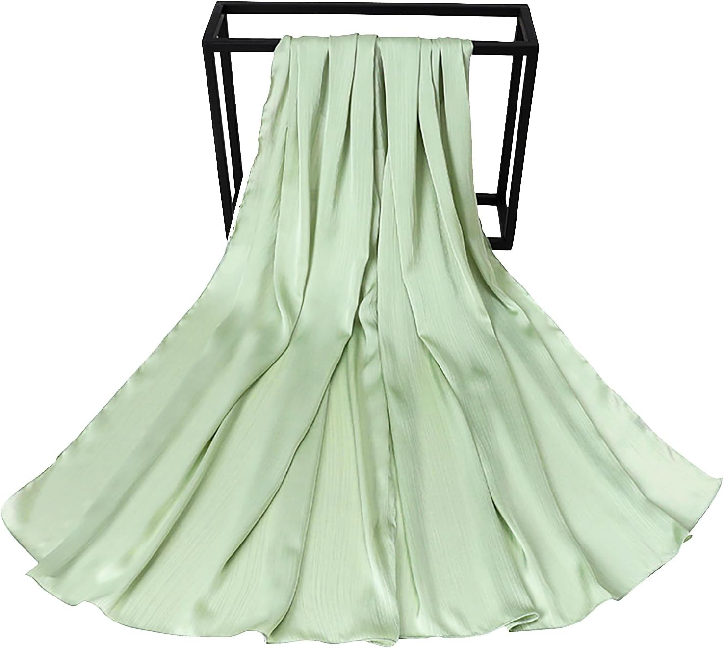 Luxury Silky Satin Hijab for Women, Shimmer Crinkle Muslim Head Scarf, Graceful Feminine Charm - Image 2