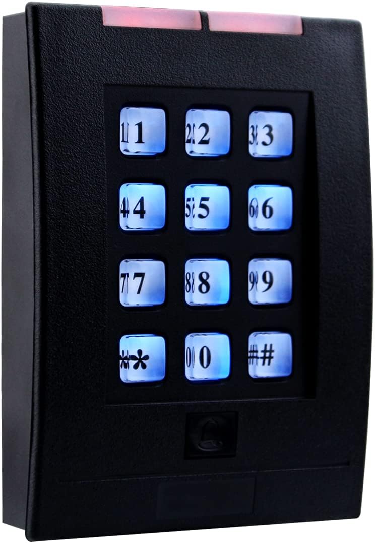 Wiegand 26/34 Password RF Card Reader 13.56Mhz/125Khz Anti-Metal Interference NFC Access Control Card swiper (KA205, Wiegand 26/34, Swipe 13.56Mhz IC Card)