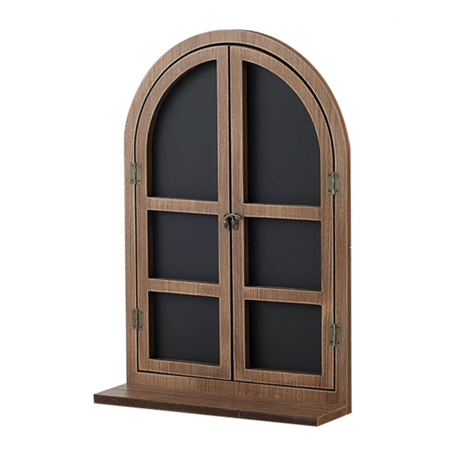 Bacheca vintage in legno da parete con messaggi che mostra messaggi in bar, cucine e bagni. Il modello di finestra Fakle vintage stile country americano è realizzato legno.