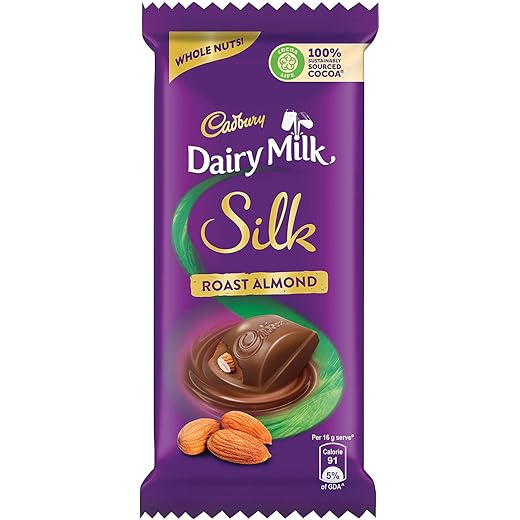 Cadbury Dairy Milk Silk Chocolate Bar - Roast Almond 143g