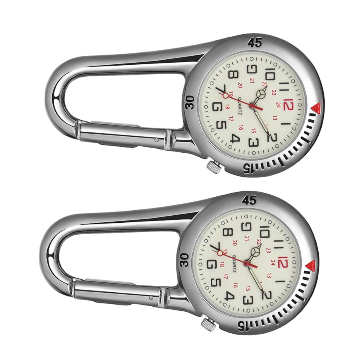 BESPORTBLE Reloj Clip Fluorescente para Mochila Diseño Práctico para Y Actividades Color Blanco