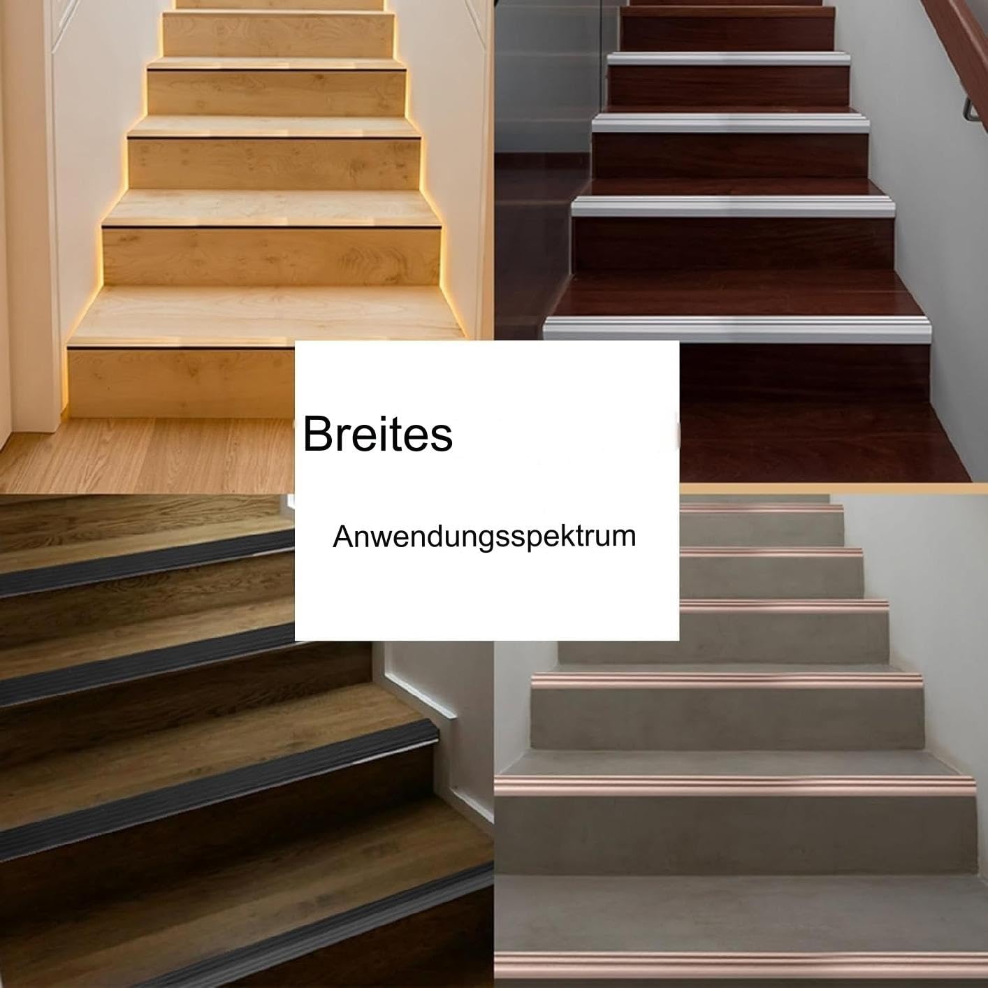 Perfiles Angulares De Aluminio para Bordes De Escaleras Y Pisos 90 Cm Moldura Antideslizante para Escalones Y Pisos Laminados(Black,W:30mm/1.18in)