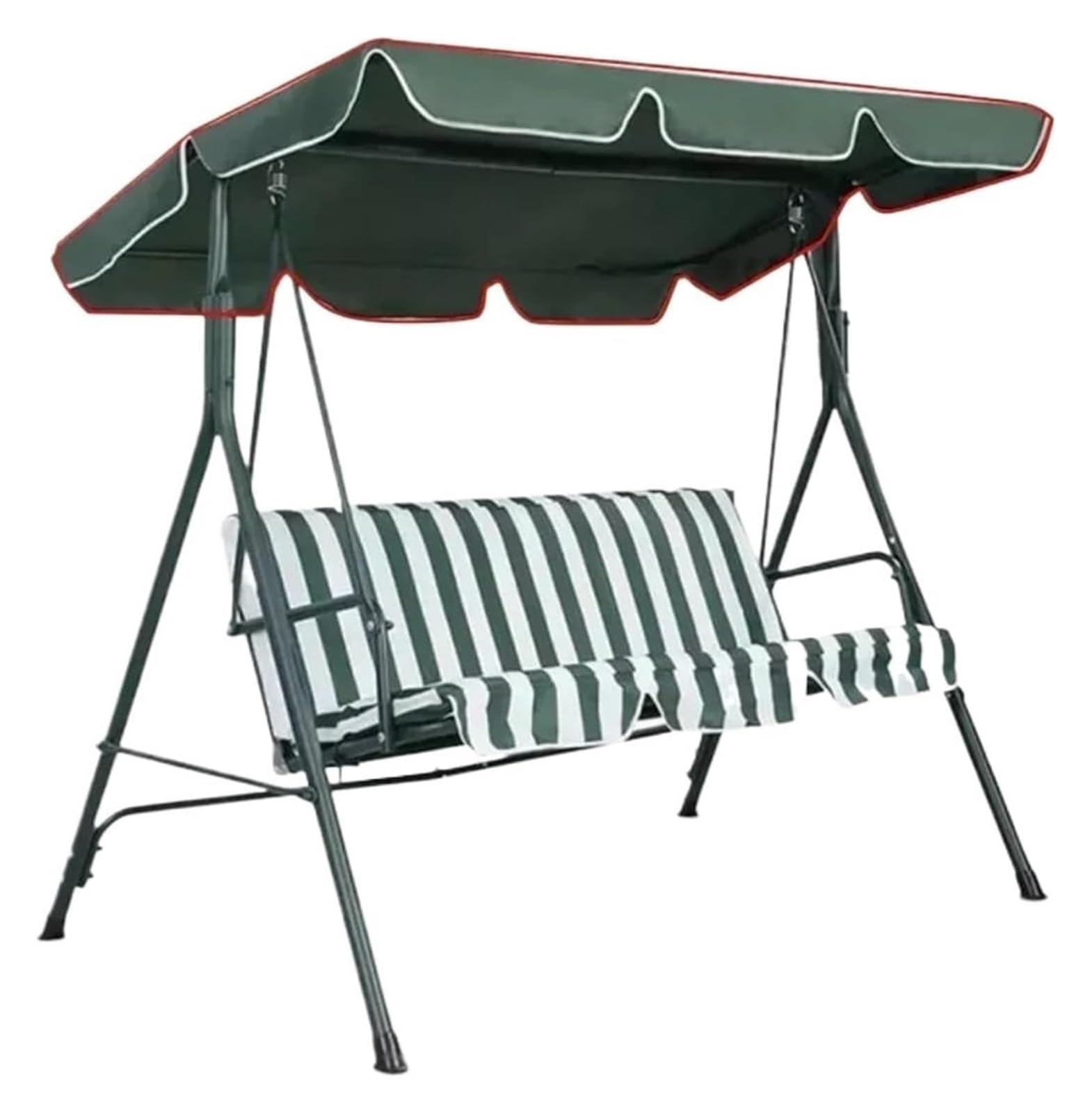 Qcknkmgg Green Replacement Canopy For Outdoor Swing, Garden Swing Chair Canopy Replacement Rain Cover Multicolor