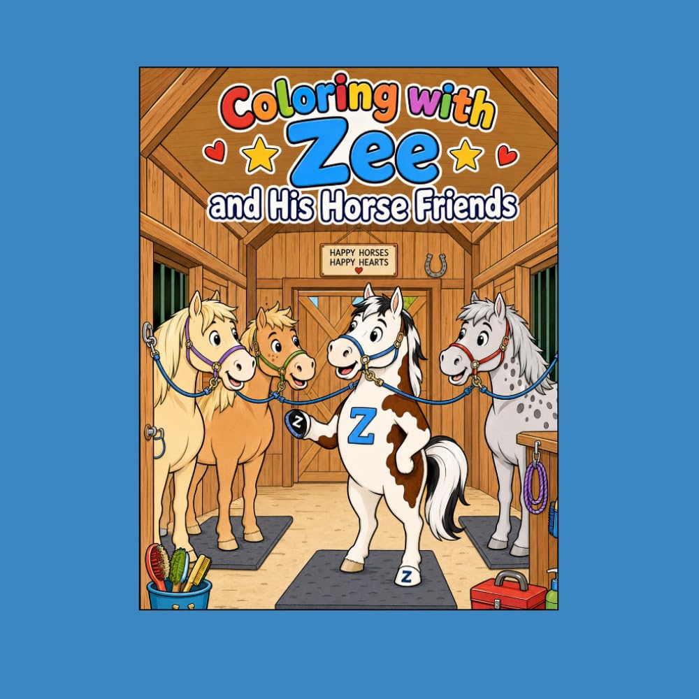 Coloring with Zee and His Horse Friends