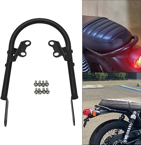 Barra de agarre manual del pasajero trasero y soporte de estante para Triumph Bonneville T100 2017-2022 Bonneville T120 2016-2022