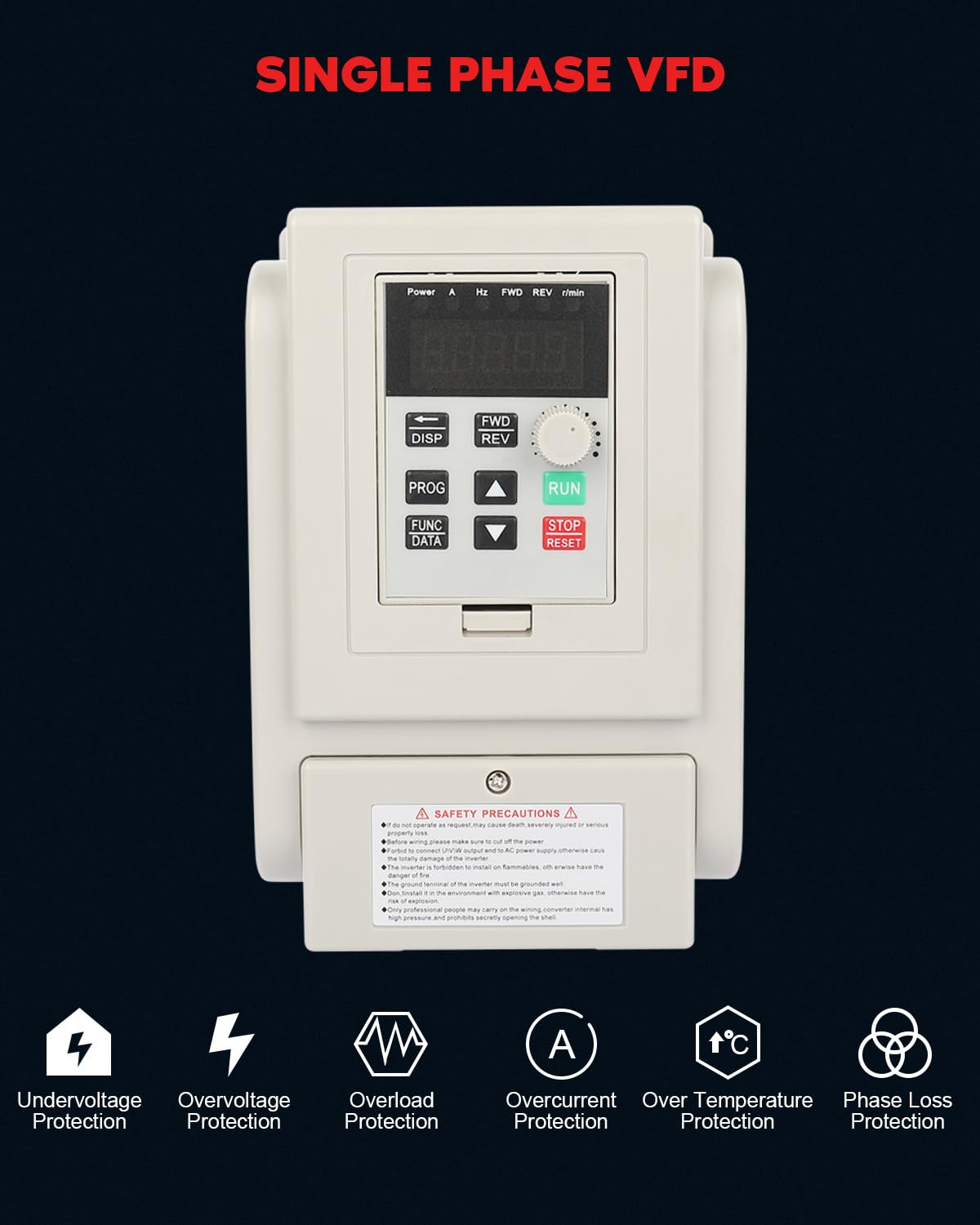 Snapklik.com : Variable Frequency Drive 22kw 3HP AC 220V 12A VFD ...