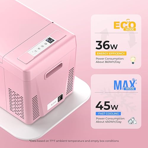 Miniatura 10 de BougeRV Refrigerador de 12 voltios de 12 V, refrigerador de automóvil de 23 cuartos de galón, congelador portátil, compresor enfriador de 1224 V CC