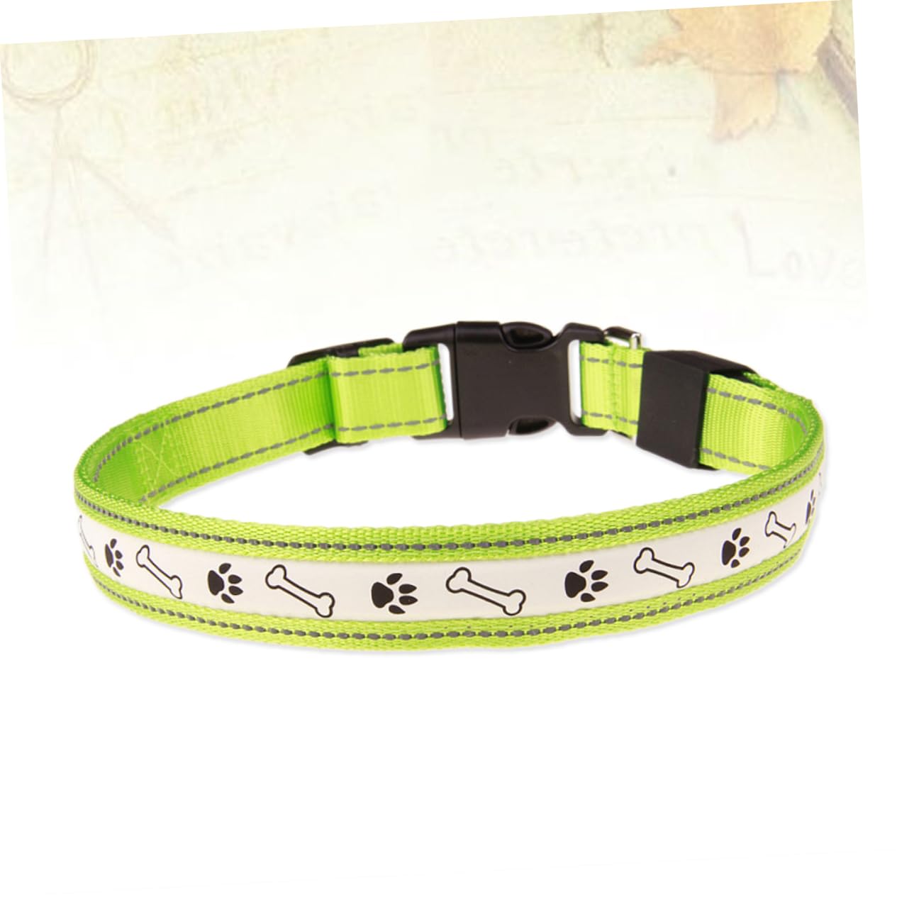 Didiseaon 3pièces Collier LED Fluo Rechargeable pour Chien Accessoire De Sécurité Lumineux pour Promenades Nocturnes Vert