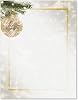 PaperDirect Golden Jeweled Ornament Border Paper, Pine Bough with Lights and Gold Ornament Design, 8.5 x 11, Acid-Free, Ideal for Holiday Invitations, Flyers, Cards, 100 Sheets