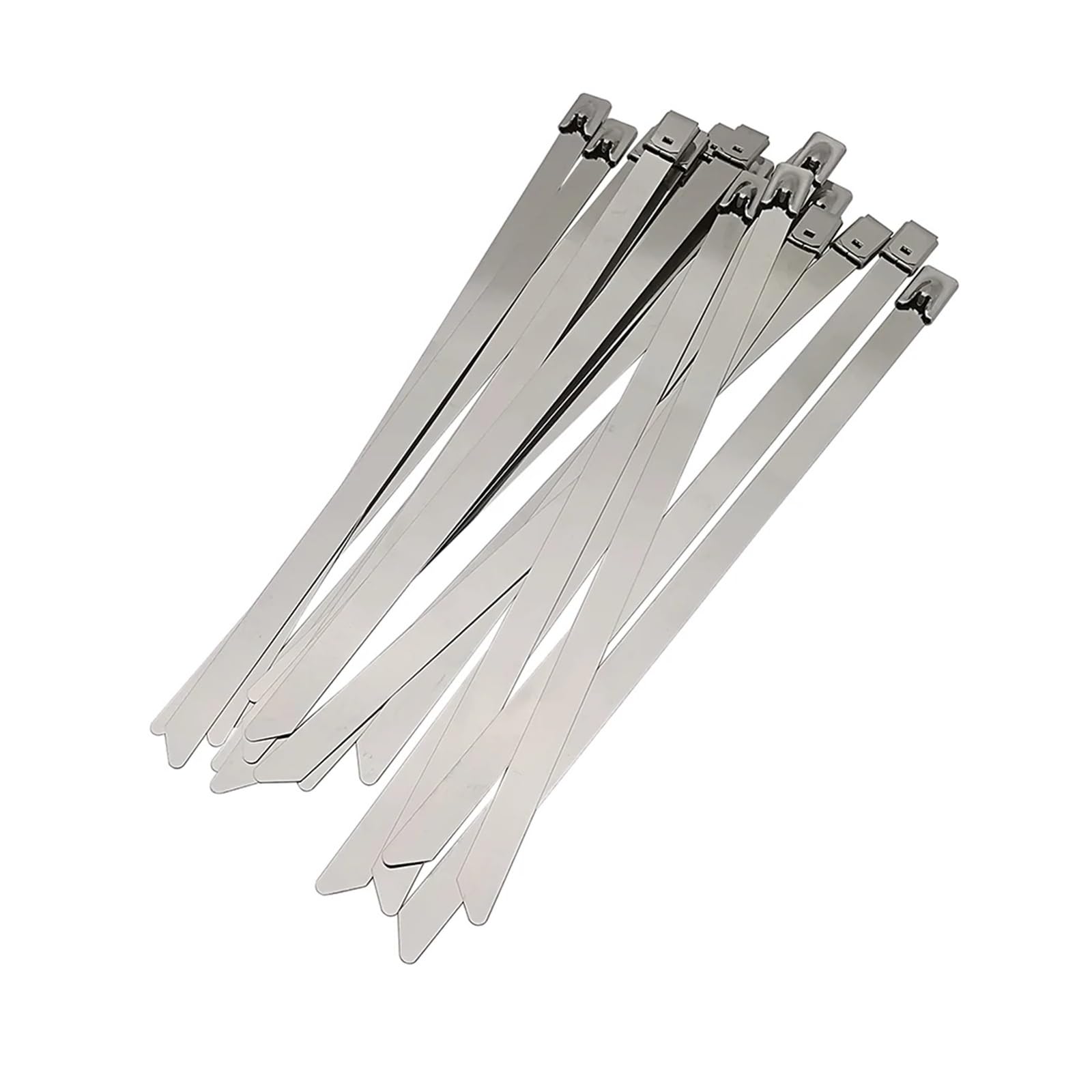 LYVQZPWLRcâble en acier inoxydable, Lot de 20 serre-câbles autobloquants en acier inoxydable de 7,9 mm, avec fermeture éclair, multifonctions, longueur: 100/200/300/400 mm(7.9X250mm)