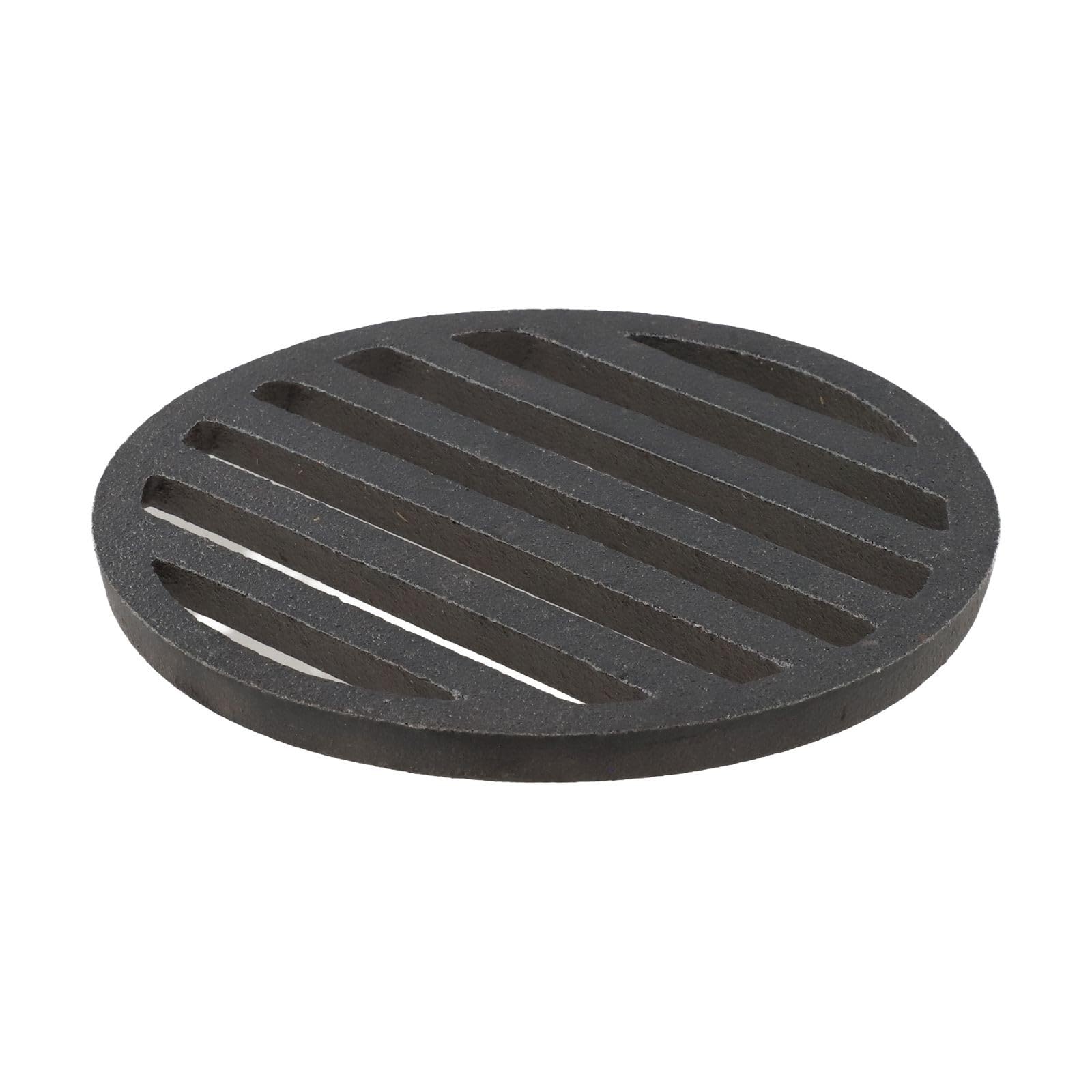 Wysokiej jakości żeliwny okrągły ruszt do grillowania 12 cm siatka do pieczenia mięsa pasuje do większości grillów, wytrzymałe akcesoria do gotowania, idealny do gotowania na świeżym powietrzu