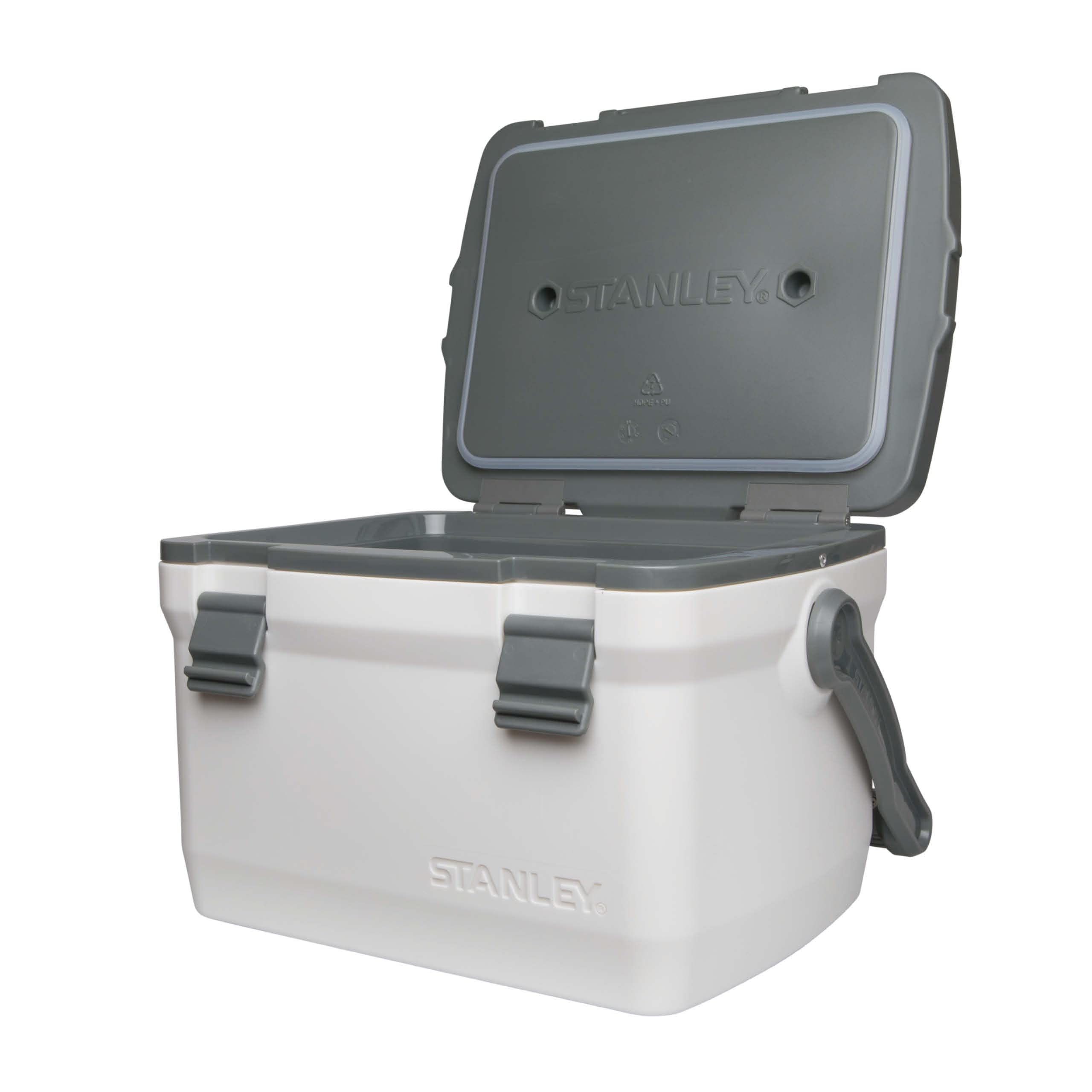 Stanley 1913 Adventure Outdoor Cooler 6,6 Liter Polar - Camping Kühlbox Klein - BPA-Frei - Deckel fungiert auch als Sitz - Robuste Isolierbox ohne Strom - Auslaufsicher