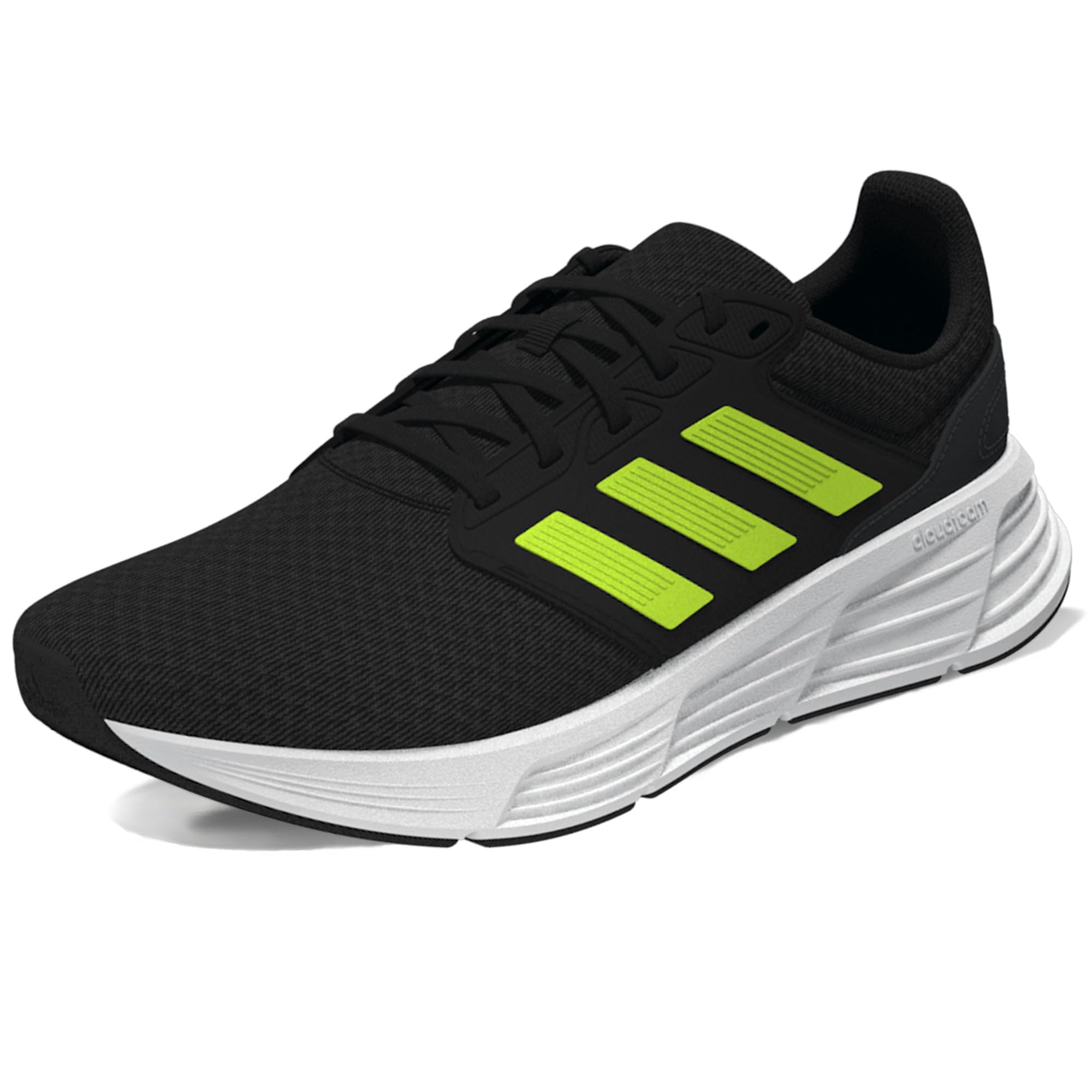 adidas Shoes - Low Galaxy 6 M, Core Black/Lucid Lemon/Black Blue Met., IE1974, 10