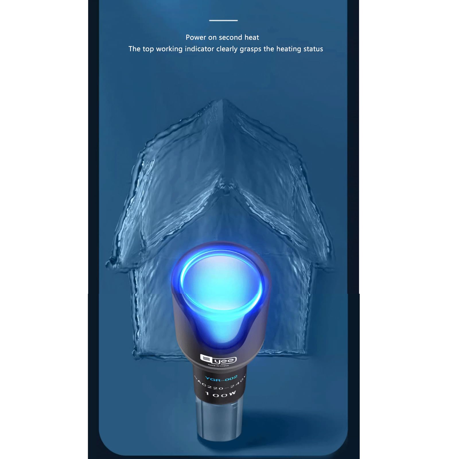 Asta riscaldante Asta riscaldante Automatica a Temperatura costante in Acciaio Inossidabile Riscaldatore per Acquario a Risparmio energetico, 200 W (500 W)