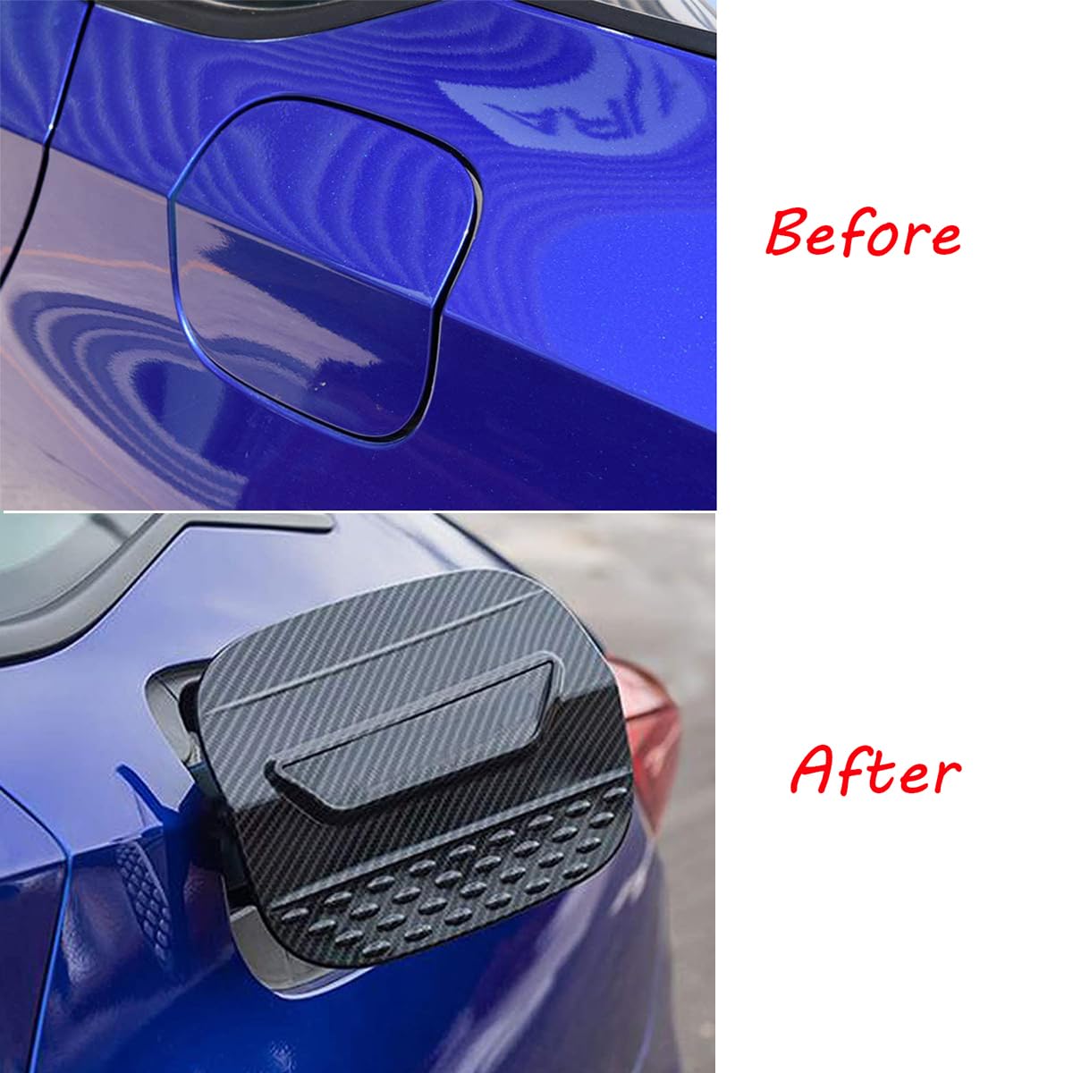 TLIFORT for Accord Carbon Fiber Oil Gas Cap Fuel Tank Cover Trim for Honda Accord Sedan 10th 2018 2019 2020 2021 2022 1pc