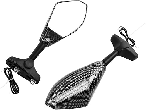 Miniatura 2 de Josnesr 2 unids trasero lado claro motocicleta espejo retrovisor ABS Led motocicleta espejo RVSMLTSFFKZ9