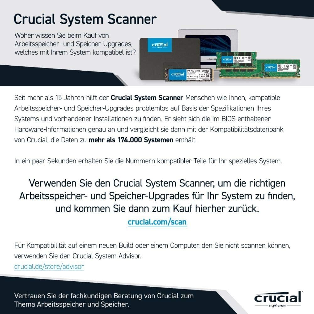 Crucial RAM CT2KIT102464BF160B - Kit di memoria DDR3 1600 MHz CL11 da 16 GB (2 x 8 GB)