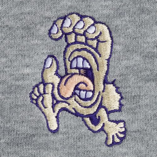 SANTA CRUZ Skateboards Hoody Beach Bum Hand Pullover Heather Grey Size M4