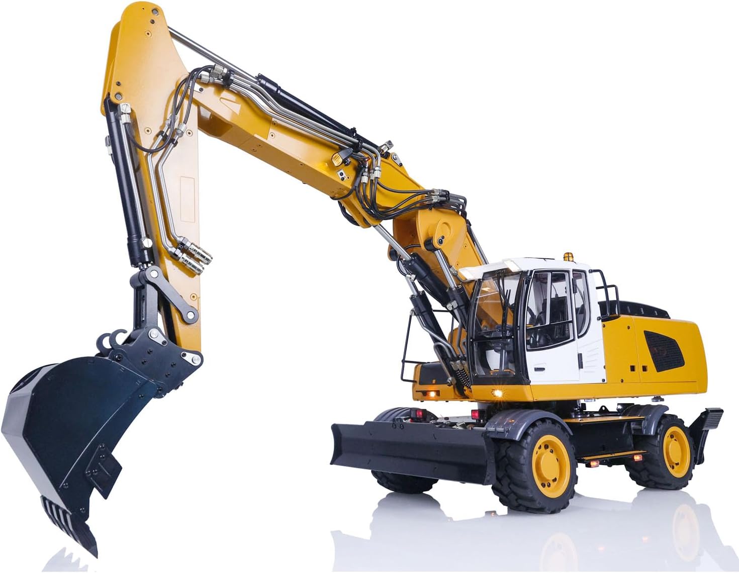 TOUCAN RC HOBBY 1/14 3 Arms Hydraulic RC Excavator Wheeled Pl18Ev Remote Control Digger Model