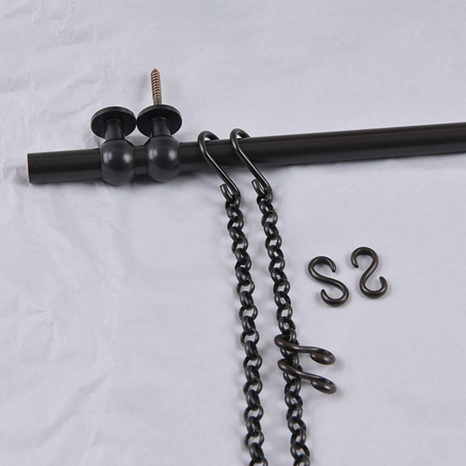 Kit de barra resistente para colgar cuadros, gancho ajustable para riel de galería, sistema de ganchos de pared para obras de arte comercial, barra de 43.3 pulgadas