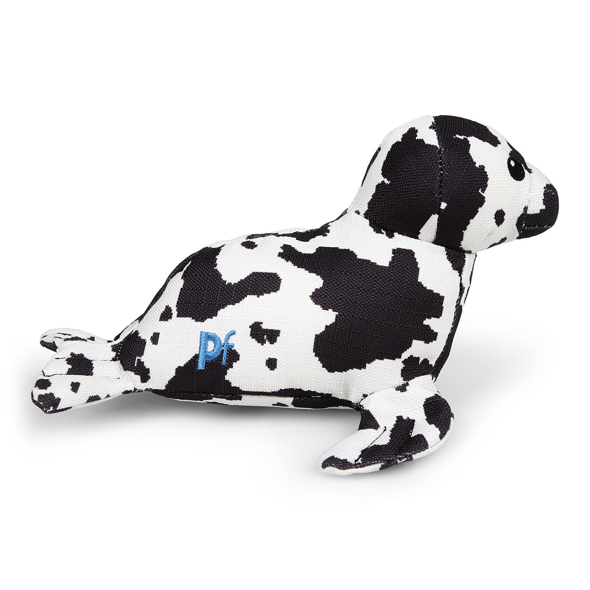 Petface Planet Ocean Cycle Sienna Seal Plush Dog Toy (Pack of 1), Black and White - Image 2