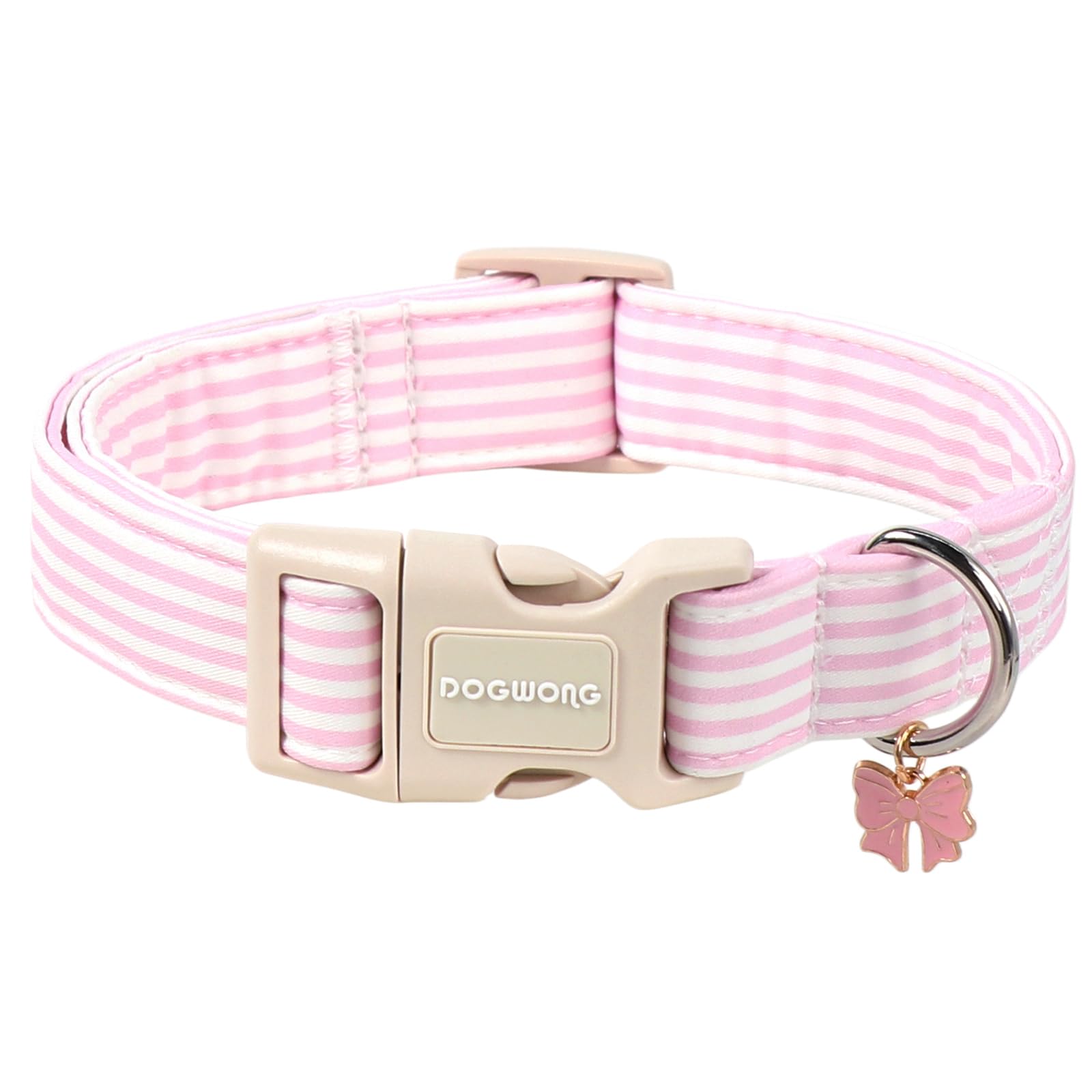 DOGWONG Ducky Pattern Cute Collar, Spring Summer Female Male Collars Pets Gift Adjustable Heavy-Duty Duck Pet Collars for Small Dogs, Neck 11-16 inches — view 10
