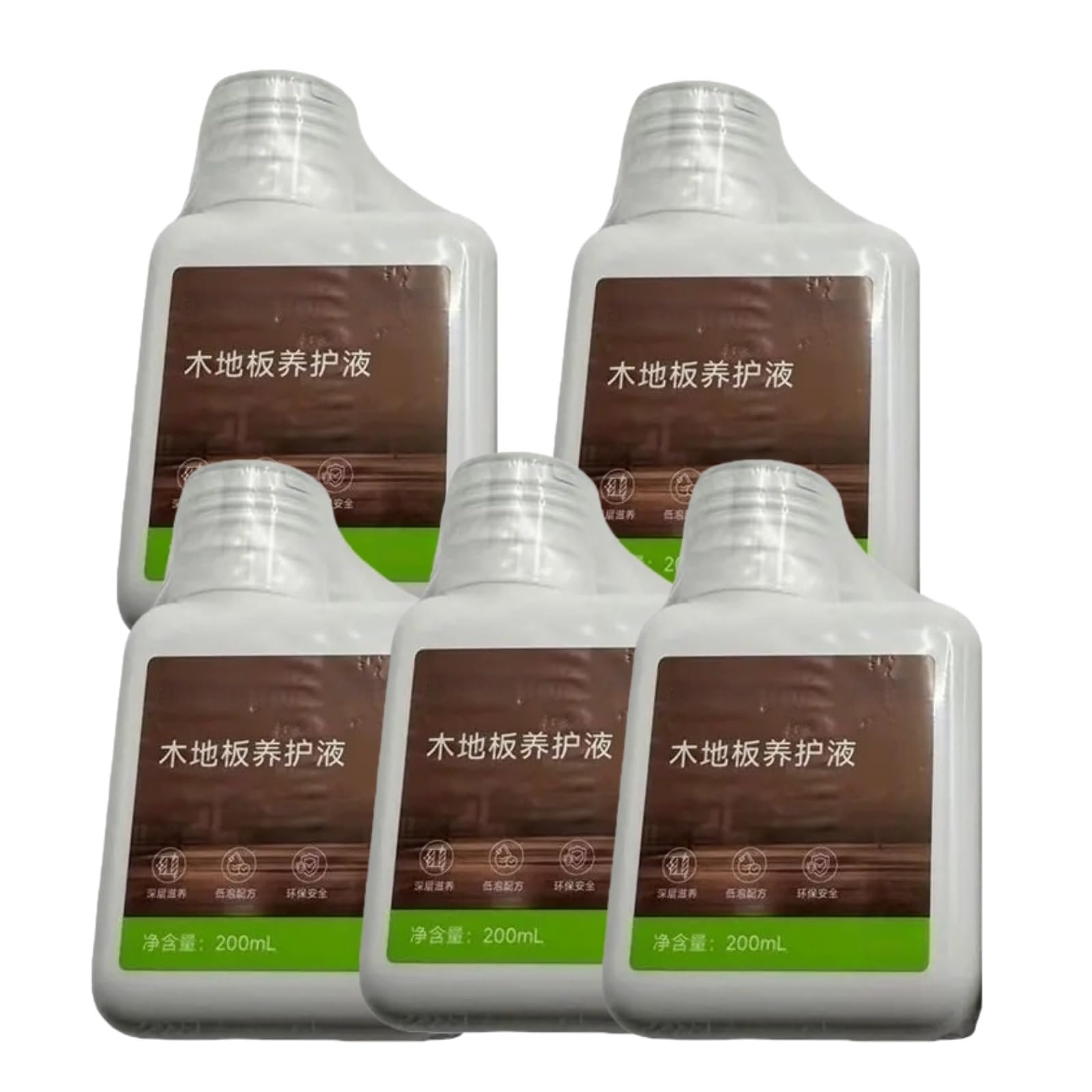 Paquete de 5 soluciones limpiadoras para suelos de madera noble - Compatible con Dreame, mopas robóticas | para suelos de madera