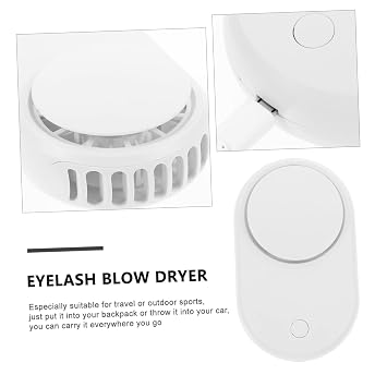 Housoutil 2pcs Eyelash Fan Portable Fan Handheld Fan Eyelash Grafting Dryer Hair Care Product Cosmetic