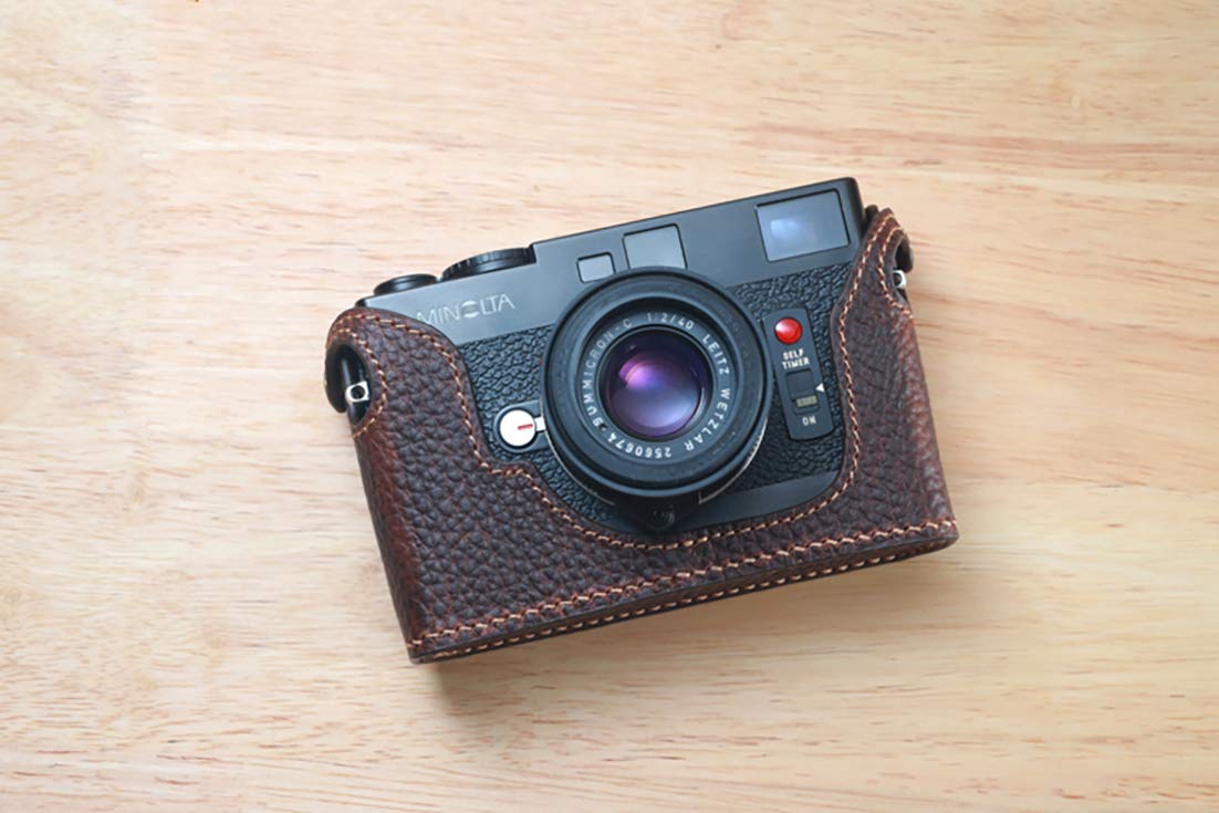 Amazon | Funper Minolta CLE 専用 ブルタイプ 本革 ボディケース