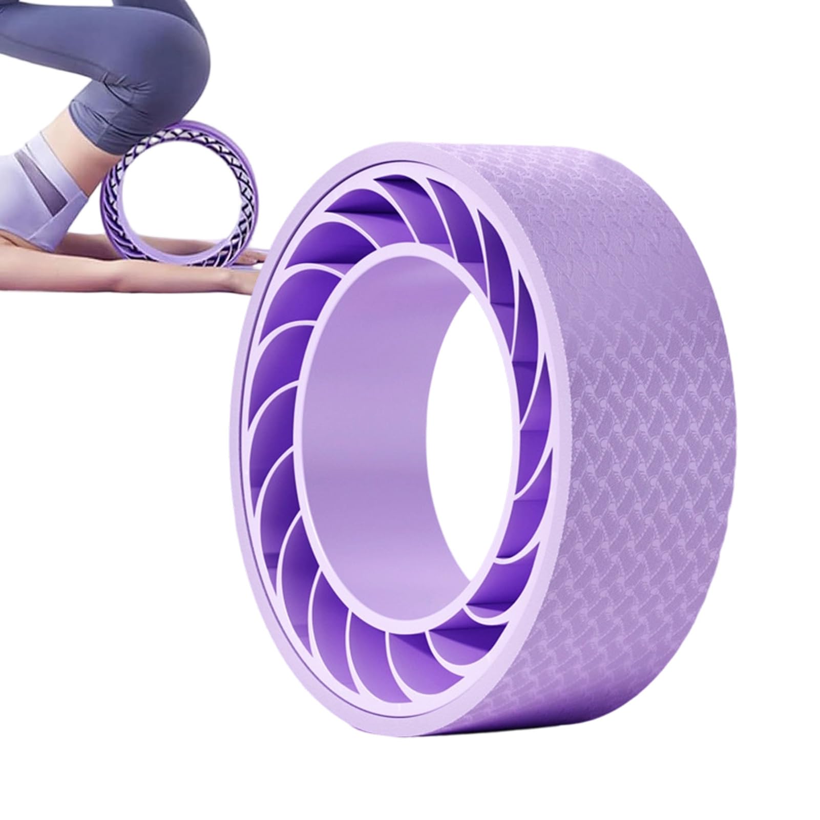 Ruota Dorsale Attrezzo Per Stretching E Rilassamento Muscolare Con Comfort | Rullo Massaggiante per Recupero Muscolare Per Palestra, Fitness, Ufficio, Allenamento, Benessere E Routine Quotidiana