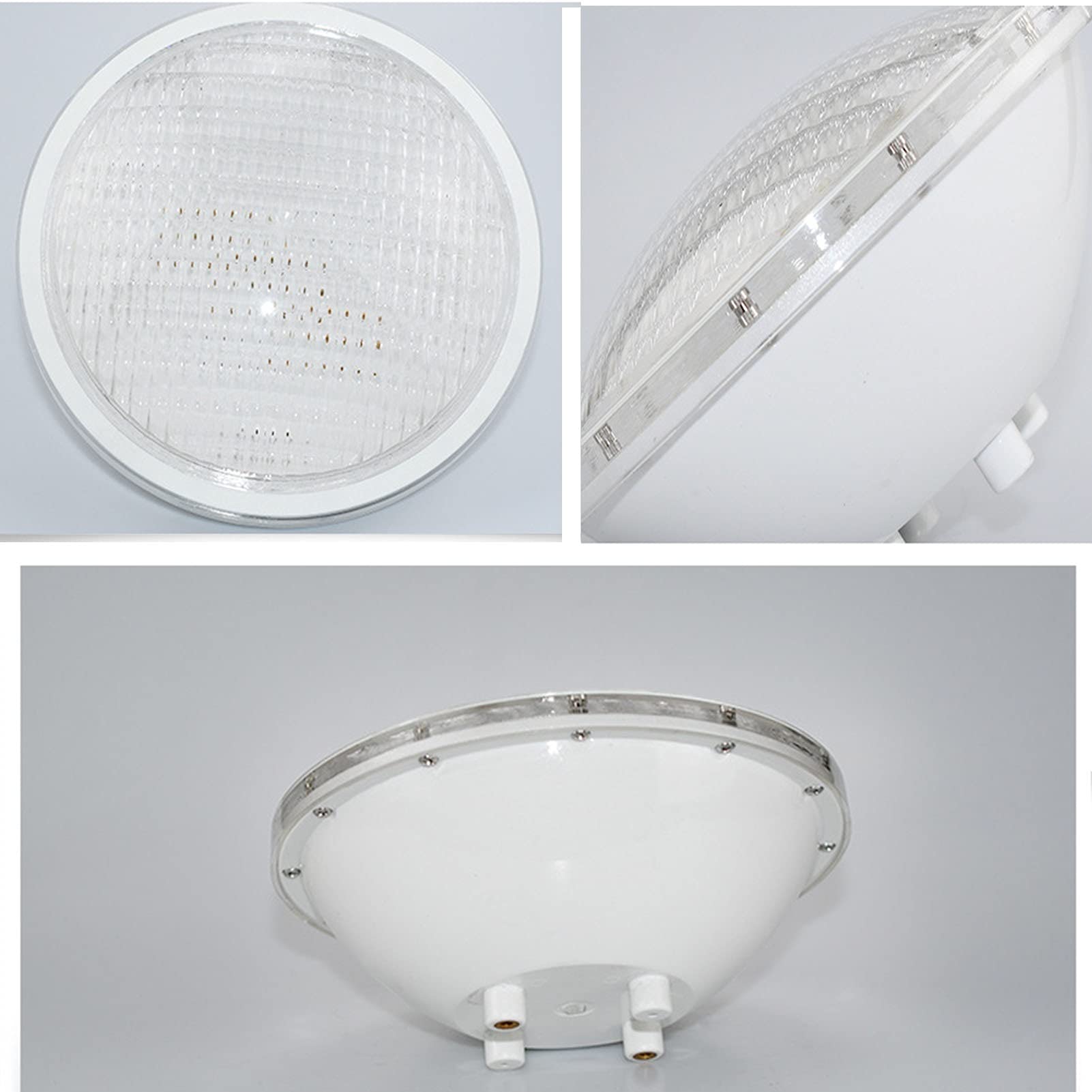 AWSAD LED Poolbeleuchtung PAR56IP68 Wasserdicht 12VAC/DC Poolbeleuchtung Wird in Teichen, Schwimmbädern Verwendet (Color : Warm Light, Size : 18W)