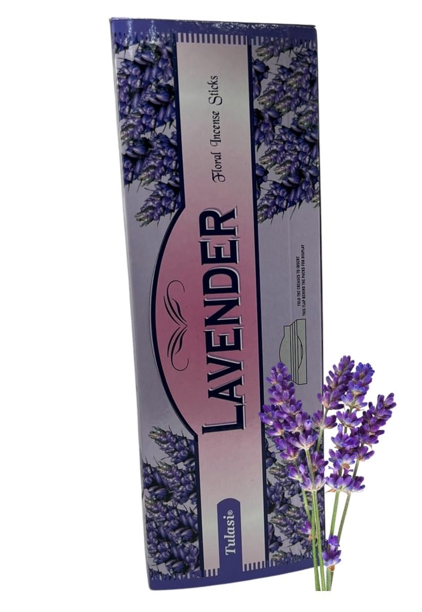 Salco 20 Varillas de Incienso con Fragancia de Lavanda, Paquete de 6