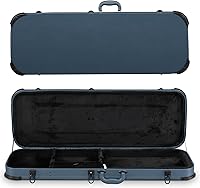Vista 7 de Ktaxon Funda dura para guitarra eléctrica, rectangular de madera estándar de 39 pulgadas. Estuche protector para guitarra eléctrica con cierre
