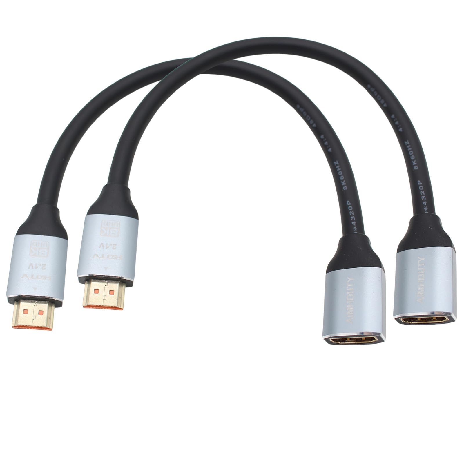 Cavo di prolunga HDMI 8K, confezione da 2, adattatore HDMI maschio a femmina, 3 m, compatibile con Xbox, PS5, PS4, Roku, TV, laptop, PC e altro ancora