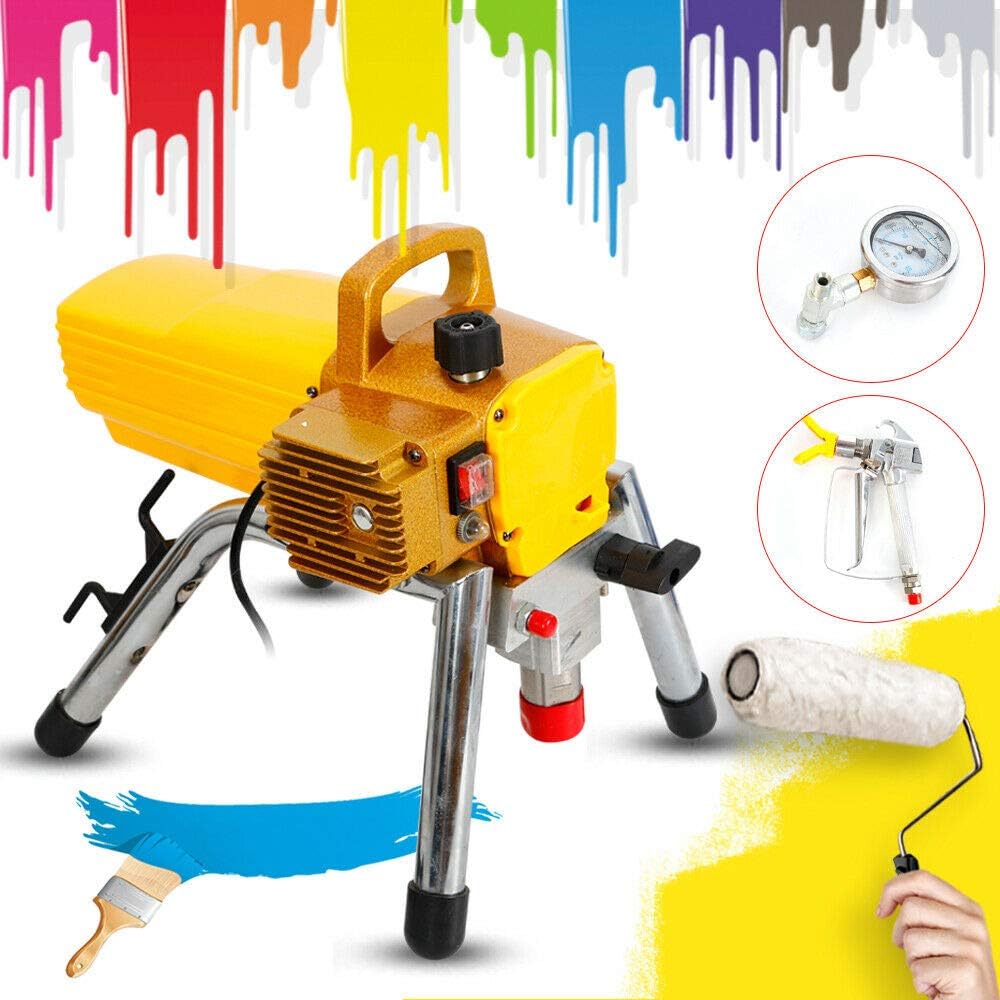 Pulverizador de pintura sin aire de 2,8 l/min, 1800 W, 220 V, dispositivo de pulverización con accesorios
