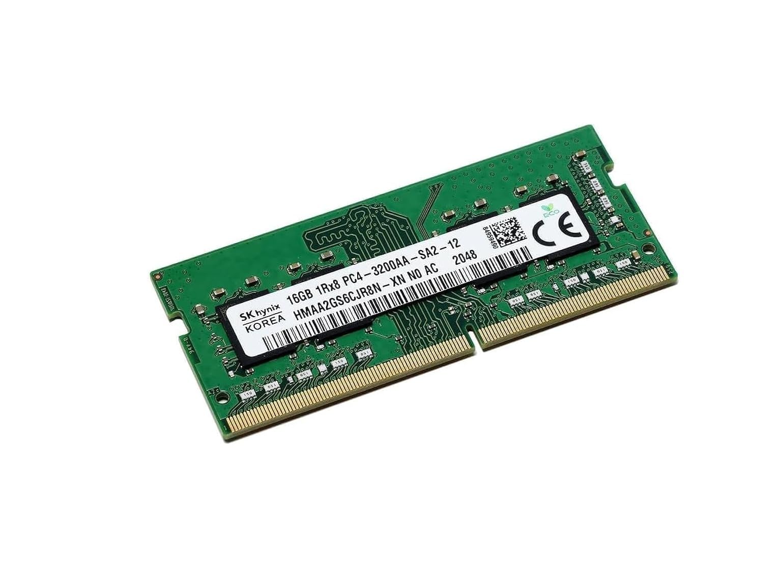 ODYPC SK Hynix 16GB SODIMM DDR4 3200 PC4 3200AA 1Rx8 HMAA2GS6JR8N