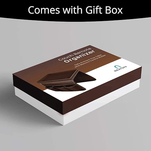 Miniatura 6 de U NEATOPA Soporte para sofá con control remoto, organizador de piel sintética con bandeja desmontable para sillas reclinables con 4 ranuras, 1