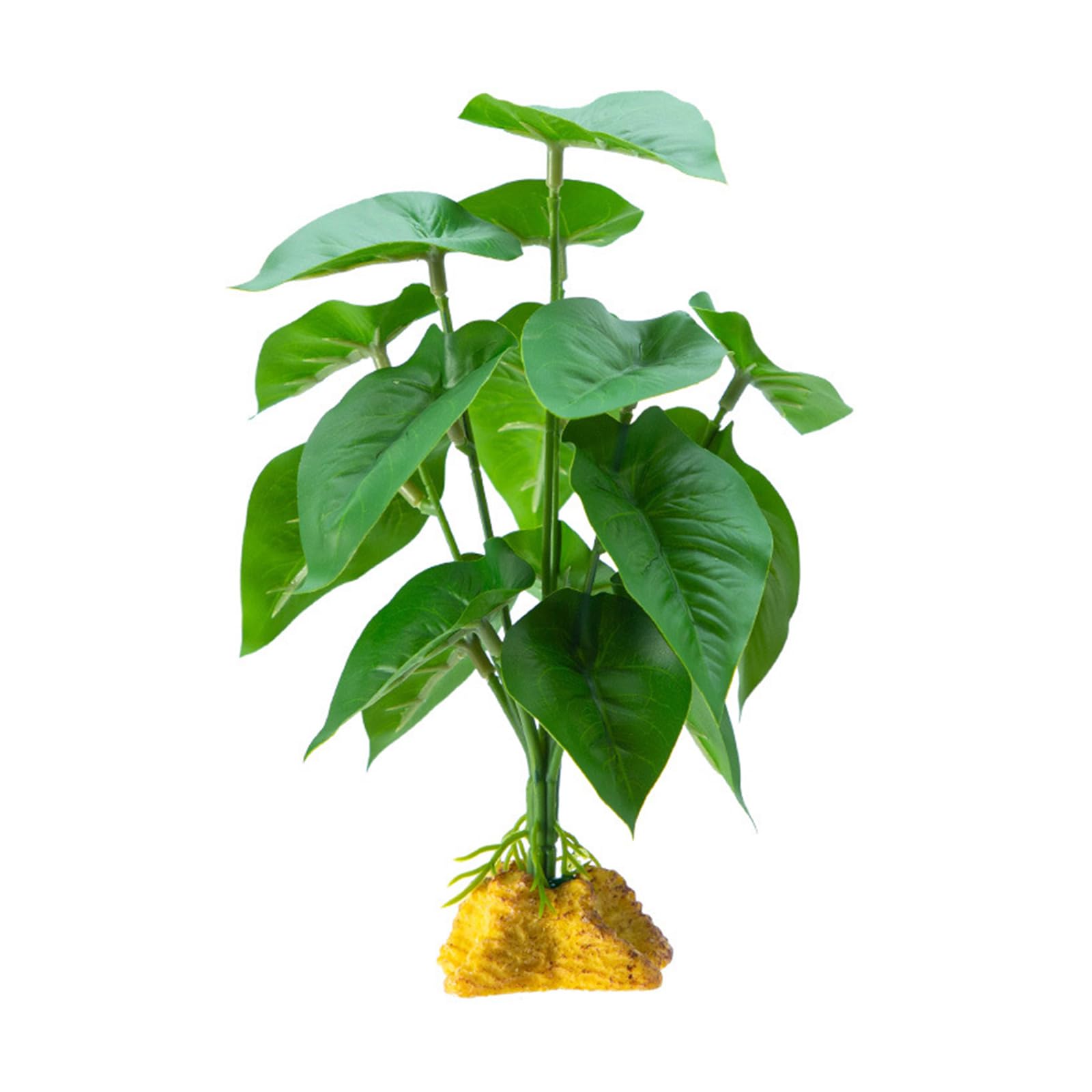 YIBOZI Reptiles Plant Hide Grass Flexible Leaves Terrarium Jungle Habita for Lizards Snake Decorative False Plant