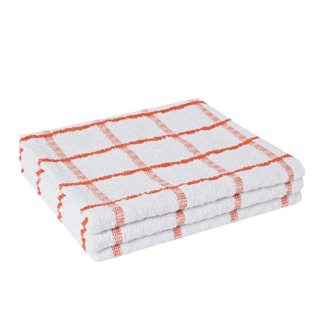 Charlotte Andersen 3 Orange Tea Towels Extra Large Tea Towels For Kitchen 3 Pack Quality Dish Cloths Quick Dry, Ultra Absorbent And Machine Washable 78Cm X 44Cm (3 Orange Tea Towels)