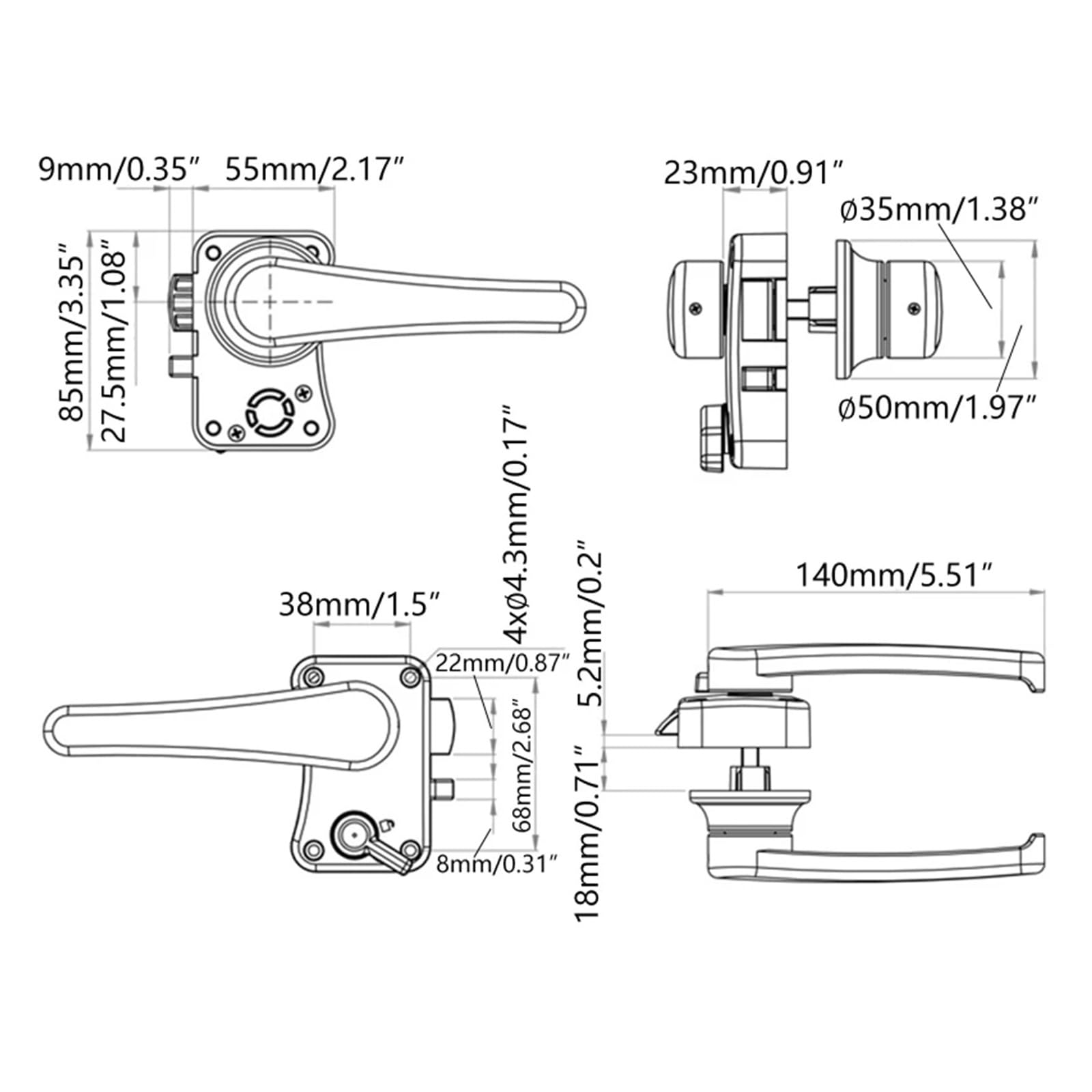 Maniglia Camper Swift Maniglia Cassetto/Porta Per Camper E Roulotte Swift, Sterling - Pezzo Di Ricambio Originale Maniglia Cassetto Camper Swift - Foto 8