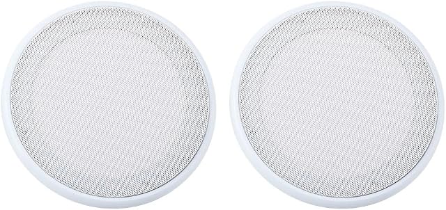 Vbestlife 6.5/8 inch Speaker Grill, Speaker Grille, Car Audio Speaker Cover Decorative Circle Metal Mesh for Keynote Speakers, Blankets, Car Audio Systems etc, 2 Pcs(White 8")