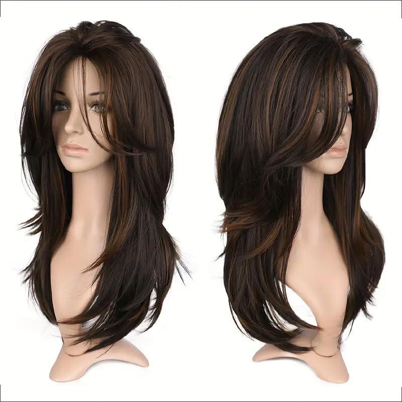 Akashkrishna Hair Wig For Women | Hair Wigs Shoulder Length | Natural looking Synthetic Hair Wig | Cosplay Fashion & Low Hairs Solution | WigCap & Comb-image-43