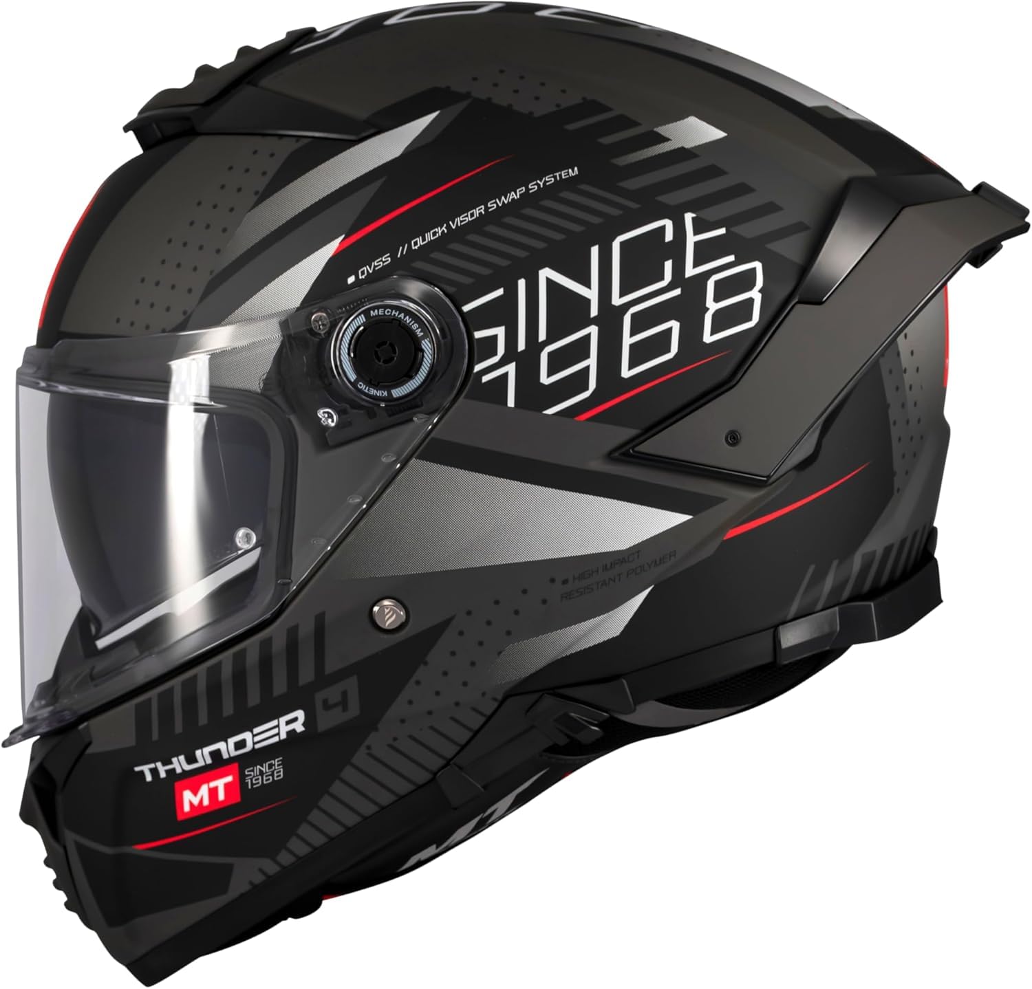 Casco Thunder 4 SV – Casco Moto Integral con Visor Solar Full Vision, Pantalla Antivaho Compatible con Pinlock, Interior Lavable y Calota HIRP | Homologado ECE 22.06 & Dot / Talla 3XL