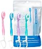 12 Pack 3-in-1 Toothbrush with Toothpaste, Mini Toothbrush for Travel, Compact Oral Care Solution for Long Flights, Camping, and Office Commuting