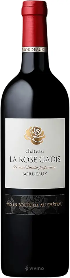 Vinho Tinto Francês Bordeaux Chateau La Rose Gadis 750ml