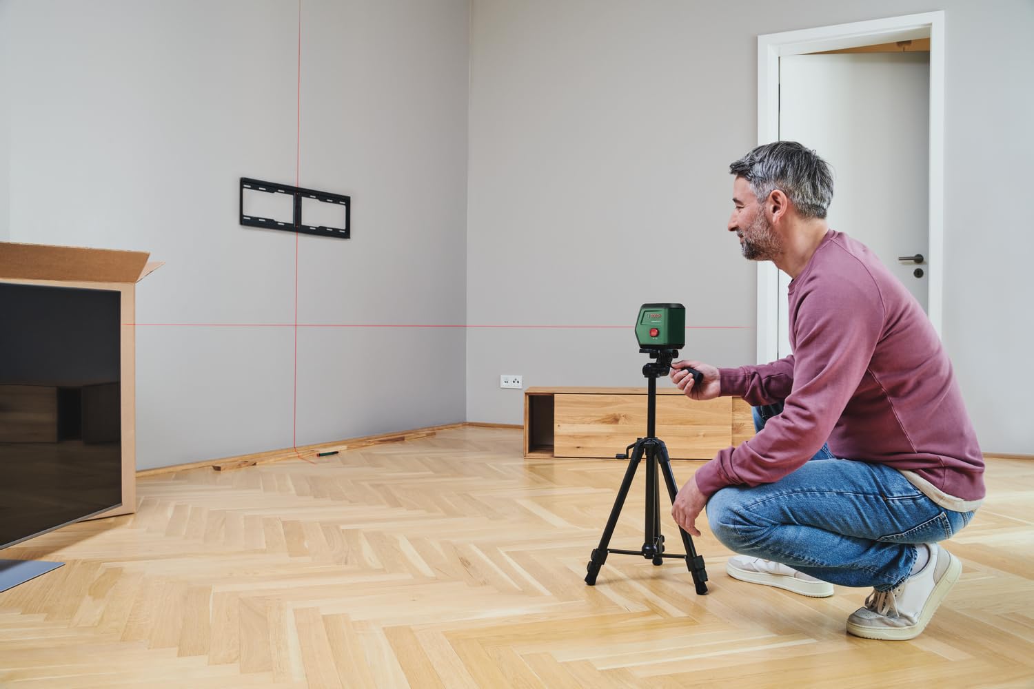 Bosch trípode TT 120 (altura regulable de 45-120 cm, en caja de cartón)
