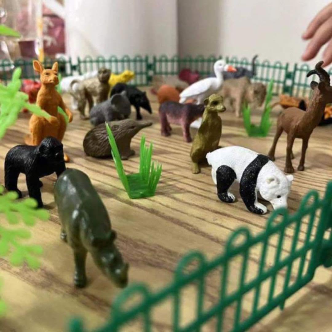 Amazon.co.jp: 動物フィギュア ミニアニマルフィギュアセット 合計53点