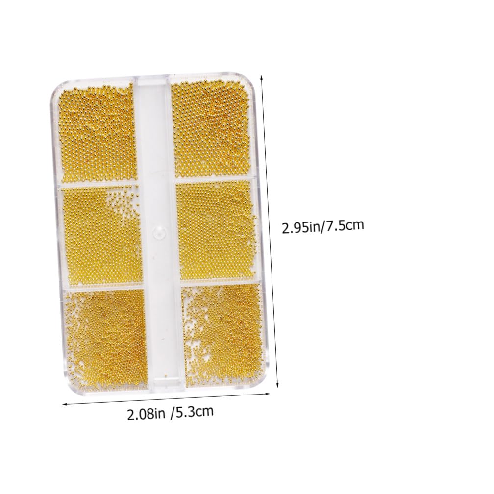 SHERCHPRY Unghie Rotonde di Caviale Mini Decorative per Nail Art Fai da Te Adatte per Unghie Naturali e Artificiali UV e Dip